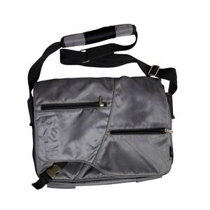 DELL Messenger Bag Men's OS Gray Laptop Briefcase Tech Commuter Utility